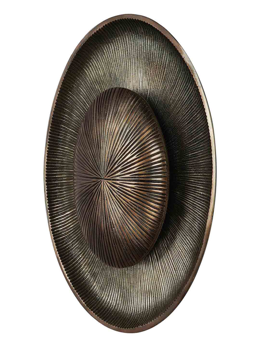 Modern Copper Finish 12W Oval LED Wall Sconce Light for Home Decor