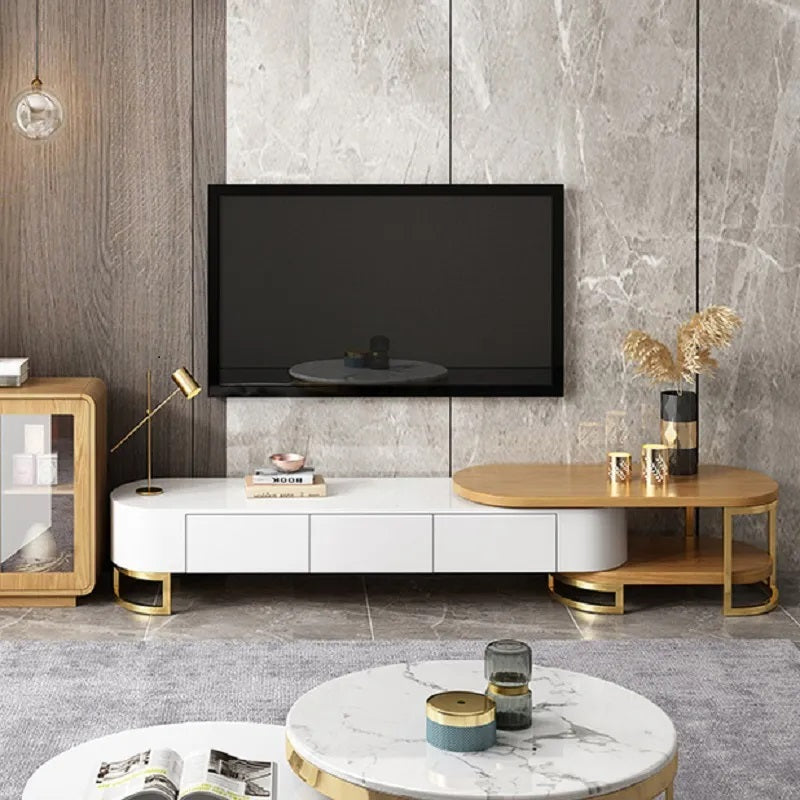 Modern Extendable Media Console with Storage Drawers | Stylish TV Unit