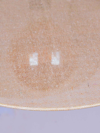 Contemporary 30-inch Burlap Flower Petal Designer Pendant Hanging Light