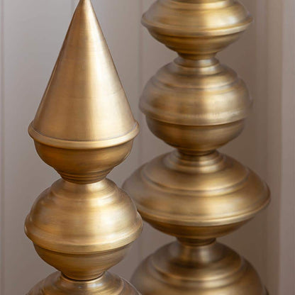 Temple Corner Brackets in Brass — Set of Three