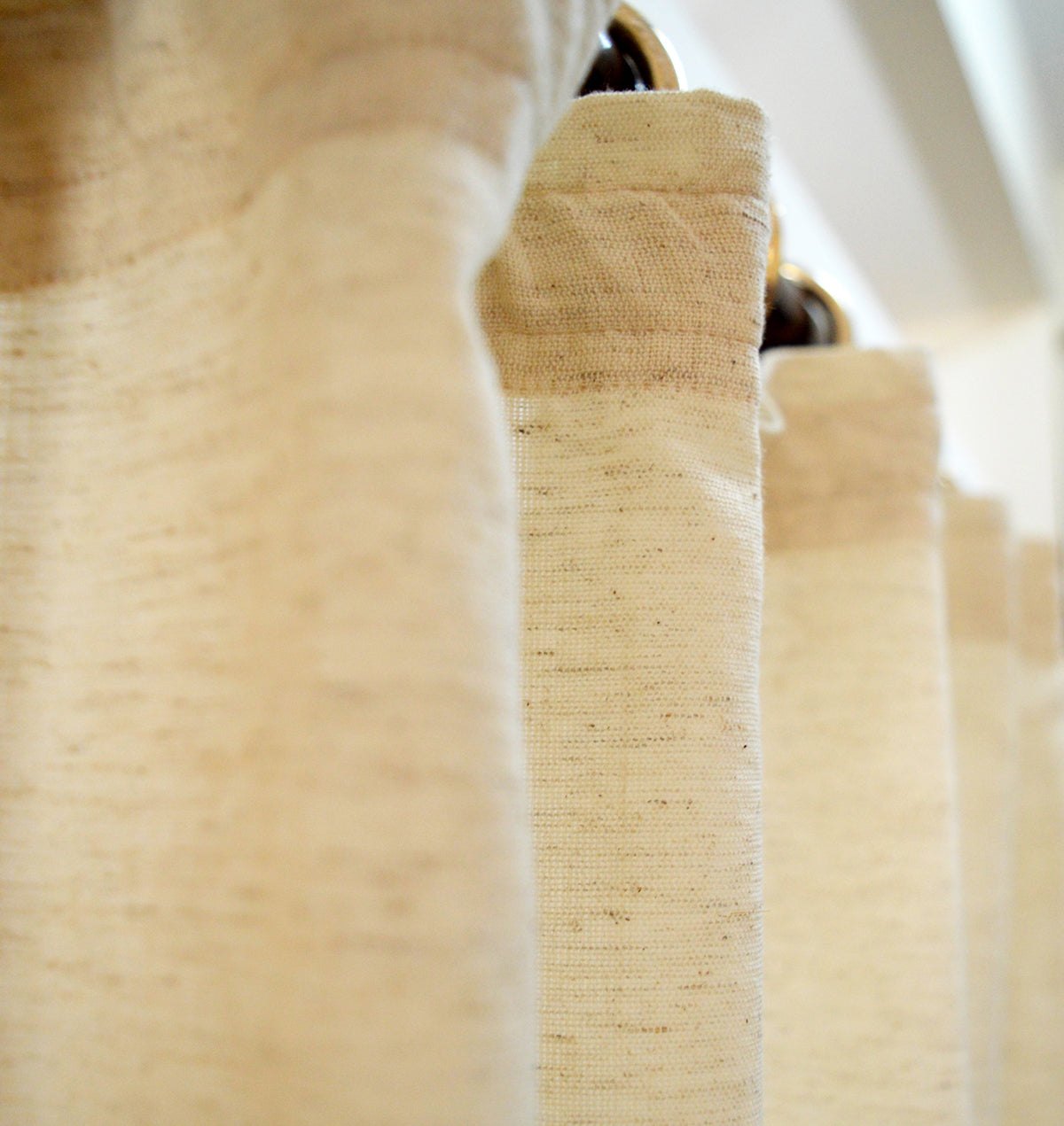 Natural Ecru Flex Cotton Curtain Panel – 2 Sizes, 4 Hanging Styles