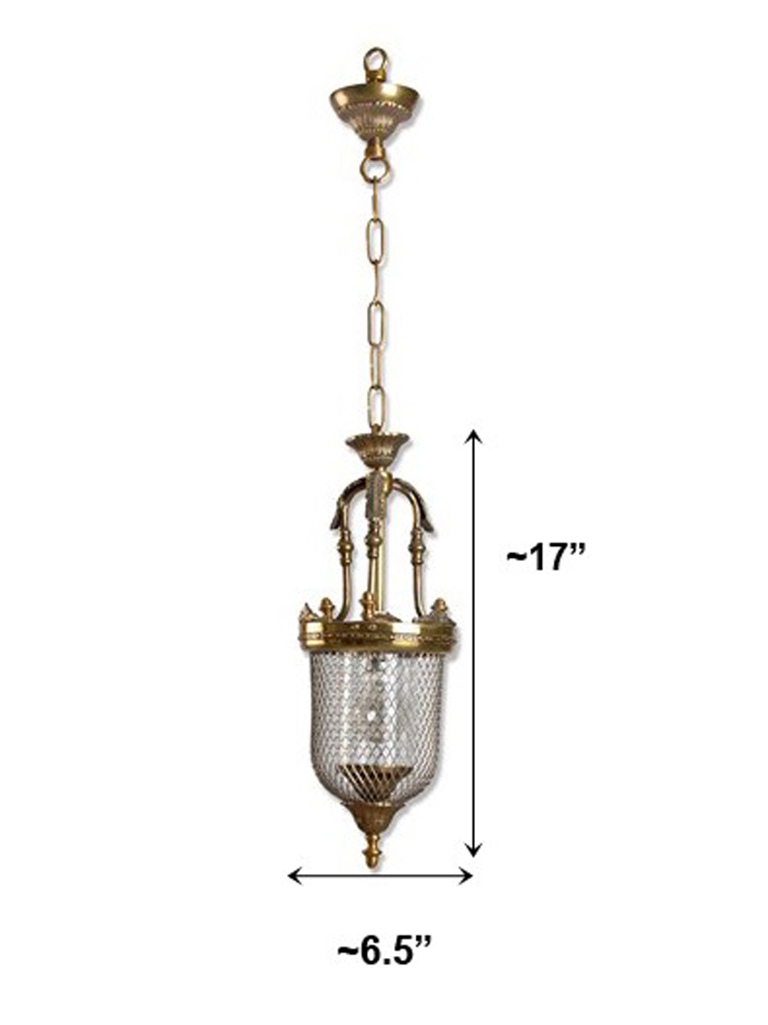 Elegant Antique Brass Lattice Jar Pendant Light for Dining, Living, Bedroom