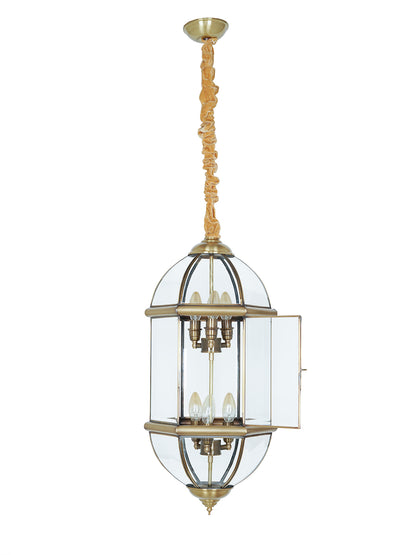 Brass Antique 6-Light Chandelier – 71.1 cm