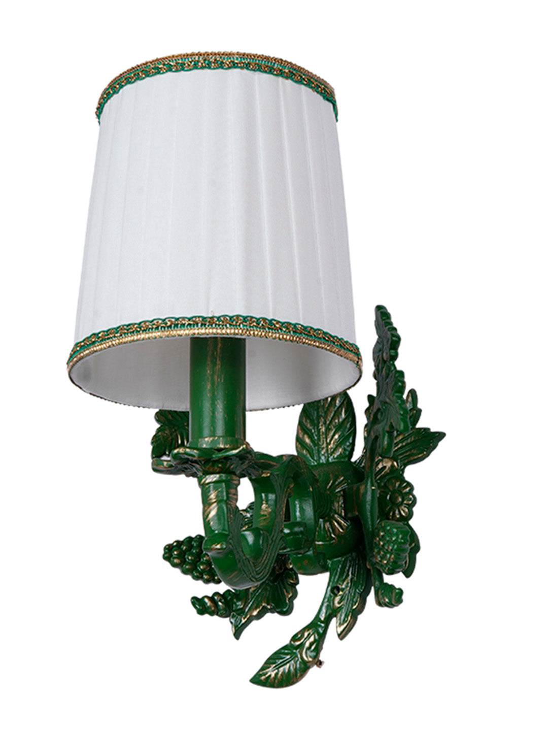 Green Aluminium Fabric 1-Light Wall Sconce – 30.5 cm