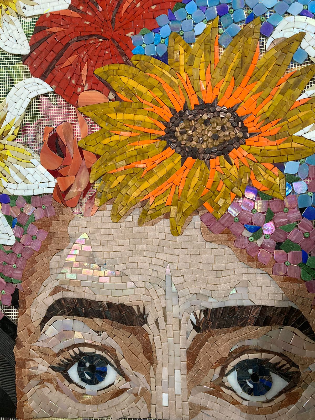 Frida Khalo Glass Mosaic Wall Mural