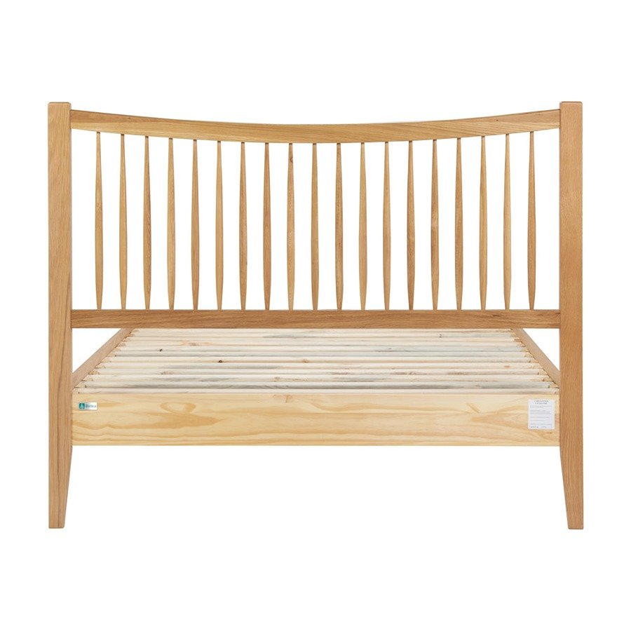Olivia King Size Mango Wood Bed with Orange Finish