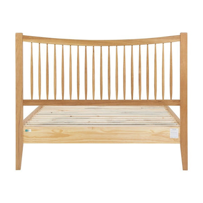 Olivia King Size Mango Wood Bed with Orange Finish