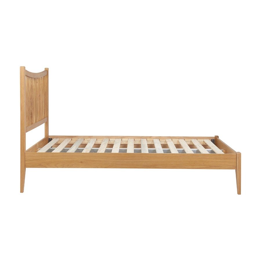 Olivia King Size Mango Wood Bed with Orange Finish