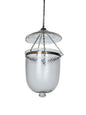 Clear Glass 1-Light Bell Jar Pendant Light – 35.6 cm