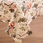 Amour Beige Linen Tablecloth | Vintage Rose Print | 3 Sizes incl. Round