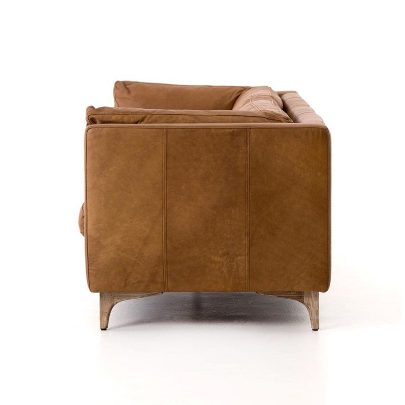 Brooklyn Premium Leather Sofa with Solid Wood & Iron Frame