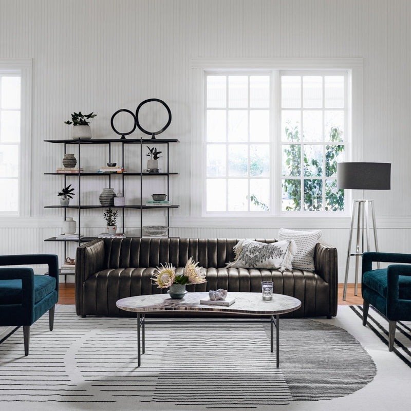 Addison Luxury Cushion Sofa with Premium Leather Finish