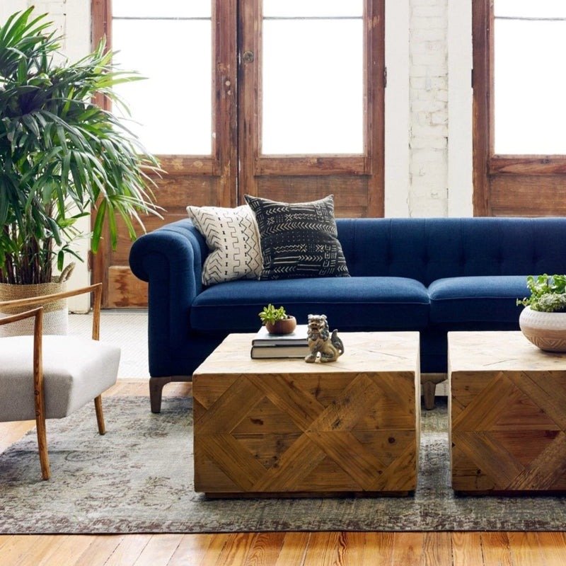 Graham Cushion Sofa Premium Solid Wood Iron Frame