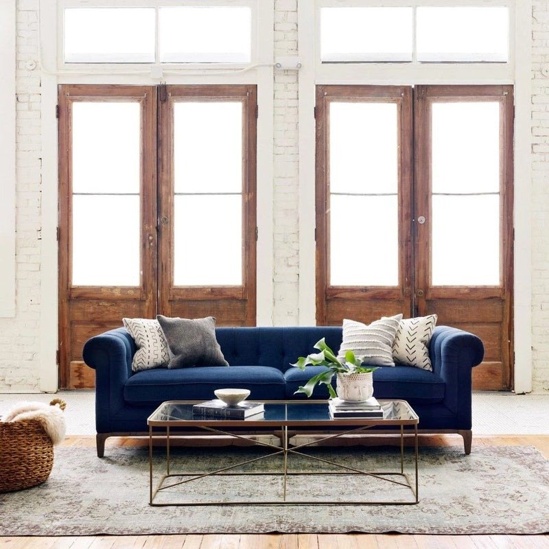Graham Cushion Sofa Premium Solid Wood Iron Frame
