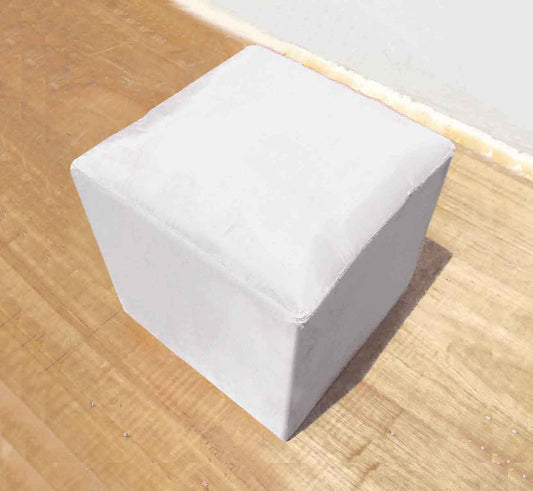 Vliving Square Polysilk Pouf Insert 17x17x17 Inch Foam