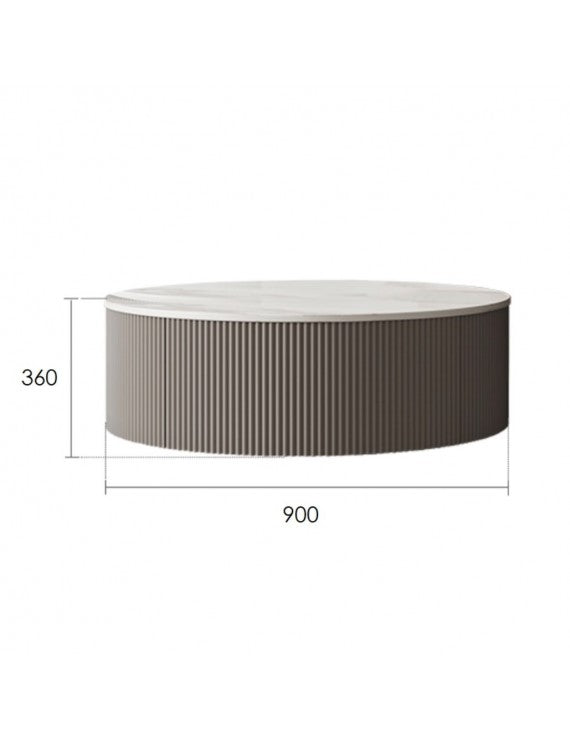 JLO Modern Coffee Table Set of 2: White Marble Top, Steel Legs, Wood Finish
