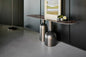 Elegant Cap Console Table: Modern Design, Magic Mirror Top, Metal Base