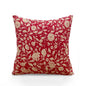 Marsala Kalamkari Cotton Cushion Cover – Cream Floral Print | Reversible | 4 Sizes