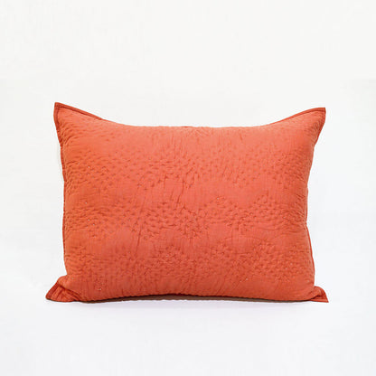 Rust Kantha Chevron Quilted Bed Set – Twin, Queen, King Sizes
