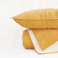 Mustard Cotton Quilted Bed Set | Diamond Pattern | Handmade | Twin, Queen & King