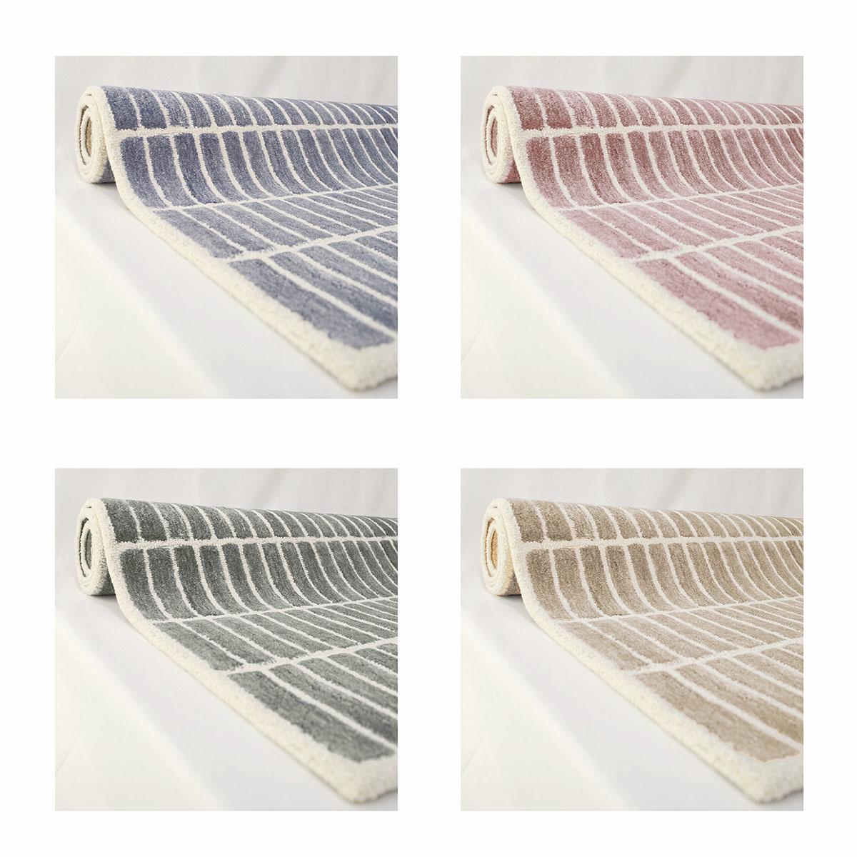 Premium Trellis Wool-Viscose Blend Carpet Elegant Handcrafted Rug