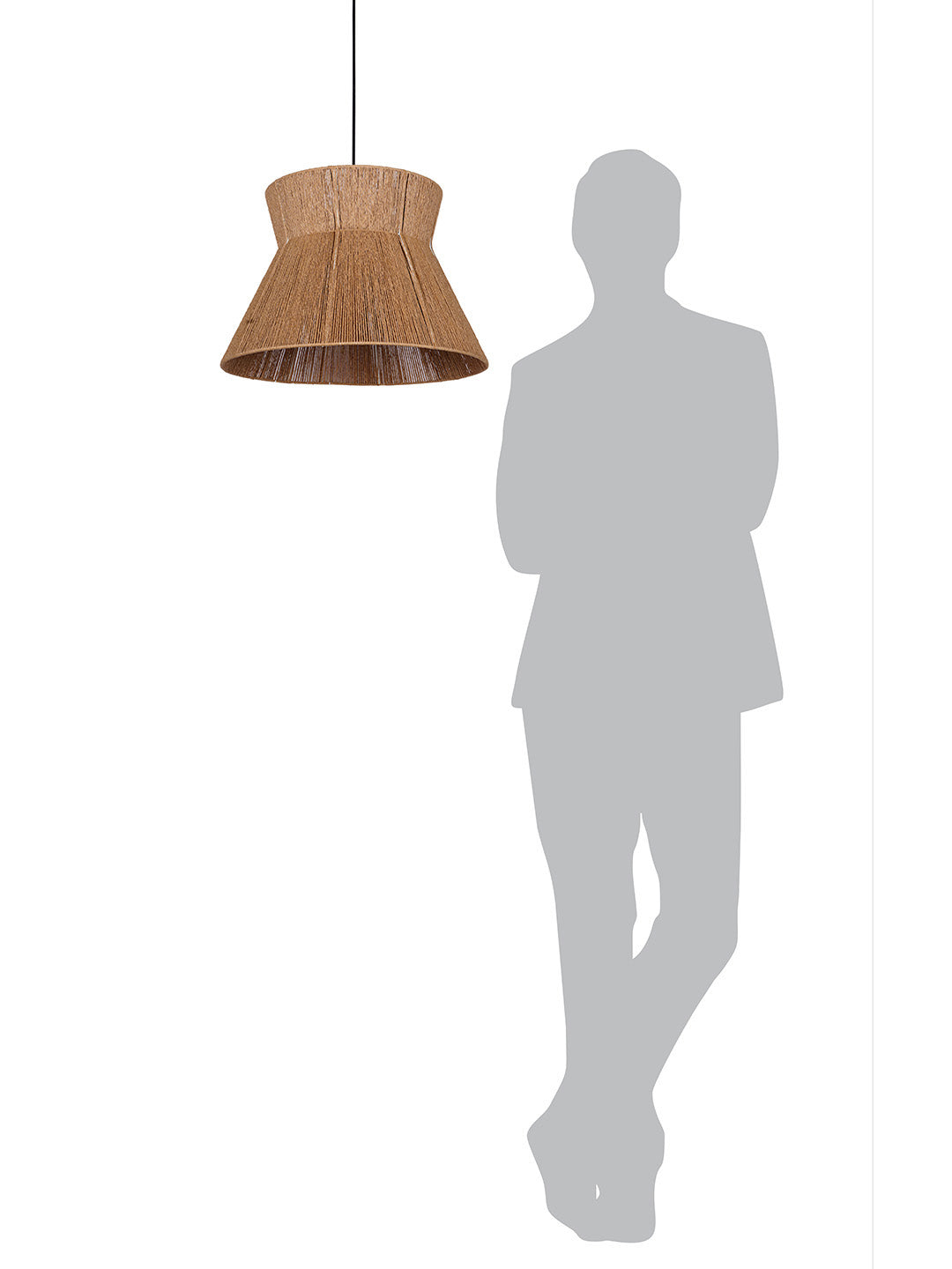 Natural Raffia 1-Light Pendant Light – 40.6 cm