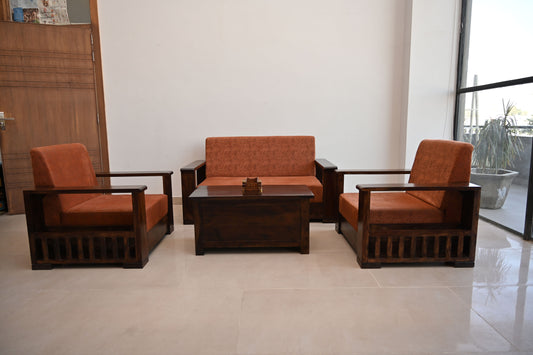 Dhana back covered sofa set