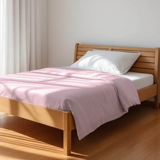 BLUSH PINK - Solid colour soft Cotton three layer dohar, sizes available