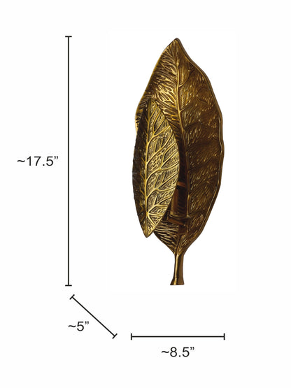 Brass Antique Aluminium 1-Light Wall Sconce – 44.5 cm