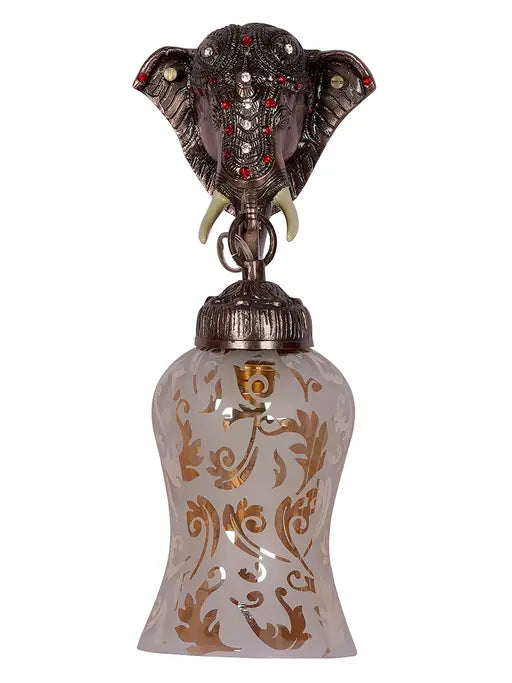 Bronze Glass Aluminium 1-Light Wall Sconce – 40.6 cm
