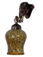 Bronze Glass Aluminium 1-Light Wall Sconce – 34.3 cm