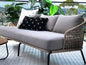 Majorca Luxury Outdoor Sofa: Handwoven Marine Rope, Sunbrella Cushions, Durable Aluminium Frame
