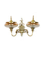 Brass Antique Glass Brass 2-Light Wall Sconce – 54.6 cm