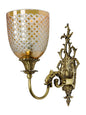 Brass Antique Glass Brass 1-Light Wall Sconce – 30.5 cm