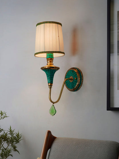 Green Stone Mild Steel 1-Light Wall Sconce – 48.3 cm