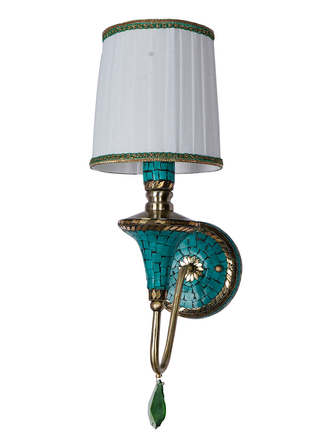 Green Stone Mild Steel 1-Light Wall Sconce – 48.3 cm