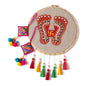 Diwali Gift Pack – Lakshmi Charan Hoop Wall Art with Shubh Labh Tassels