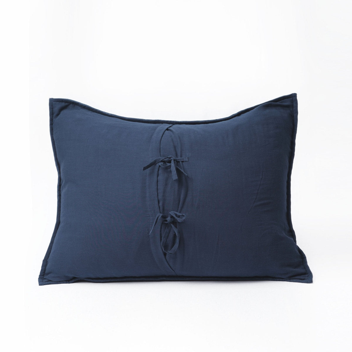 Indigo Kantha Quilted Bed Set | Hand Quilted 4-Layer Muslin Gauze | Twin, Queen & King