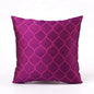 Shadow – Magenta & Purple Ogee Embroidered Cushion Cover | Poly Taffeta | 3 Sizes