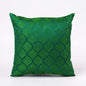 Shadow – Green Ogee Embroidered Cushion Cover | Poly Taffeta | 3 Sizes