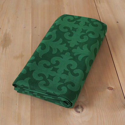 Shyrdak Tropical Green Tablecloth | Moroccan Print | 100% Cotton | 2 Sizes