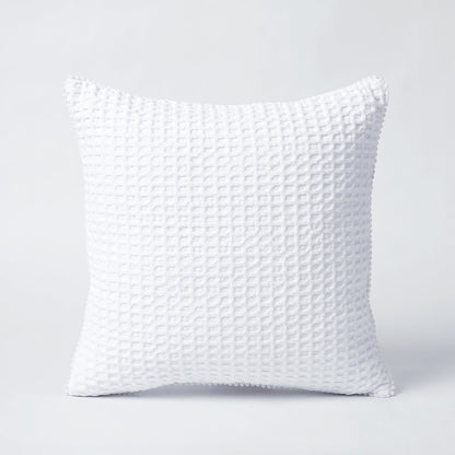 White Waffle Cotton Cushion Covers & Pillow Cases | Multiple Sizes