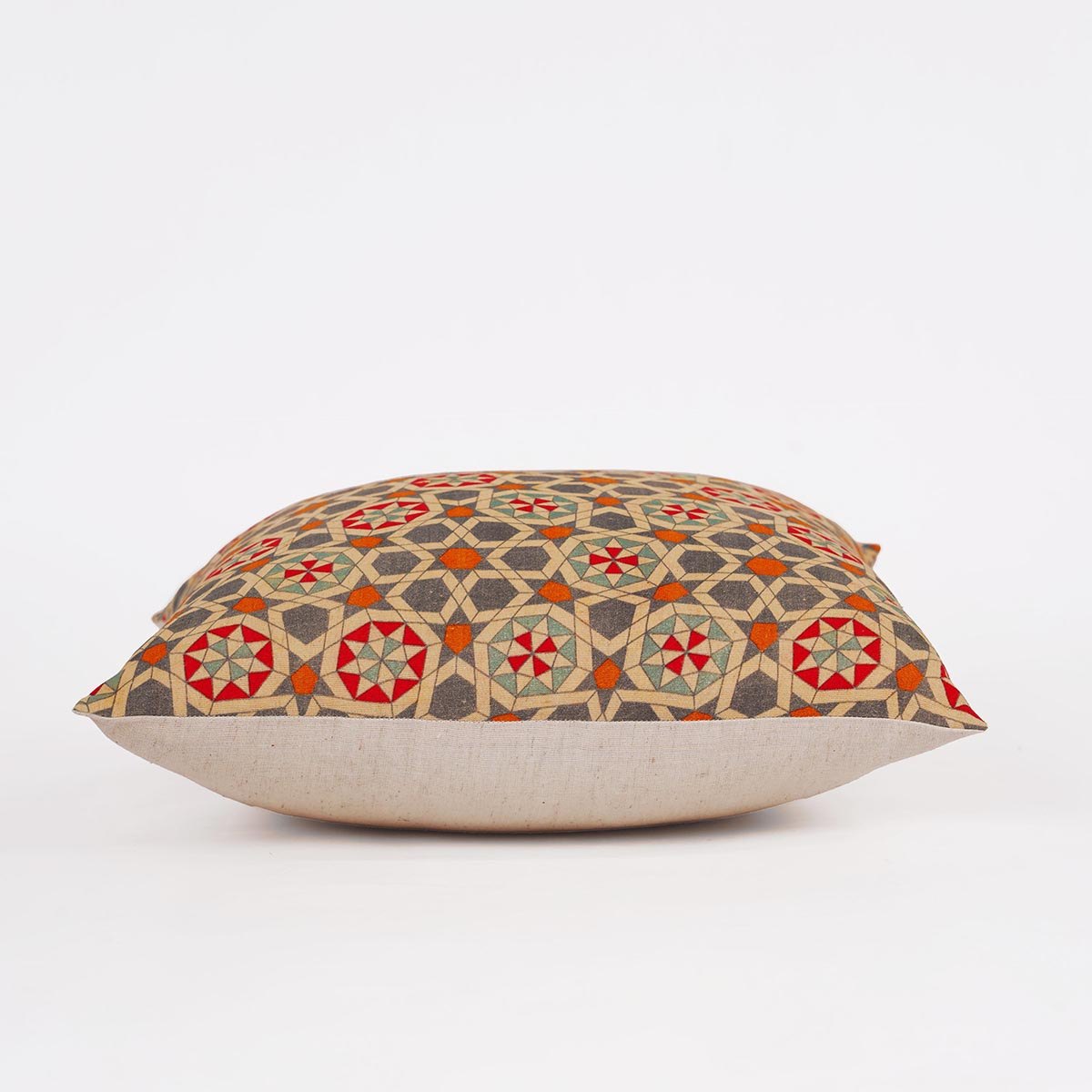 Zellij Islamic Geometric Pillow Cover – Earthy Flex Cotton Blend