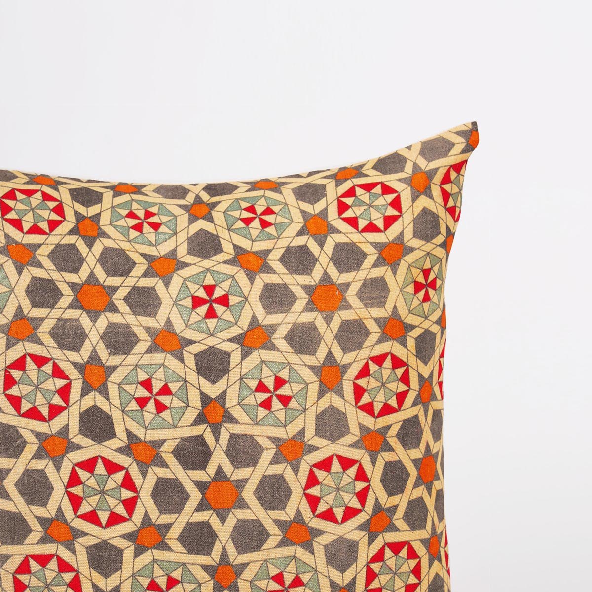 Zellij Islamic Geometric Pillow Cover – Earthy Flex Cotton Blend