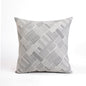 Modern Retro Grey Geometric Print Cushion Cover | Cotton | Multiple Sizes