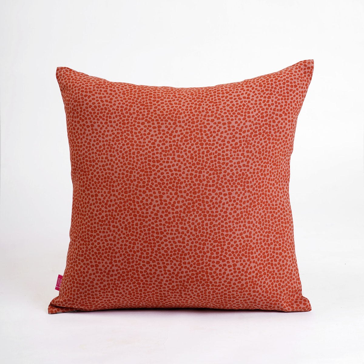 Modern Retro Terracotta Leaf Print Reversible Cushion Cover | Cotton | Multiple Sizes