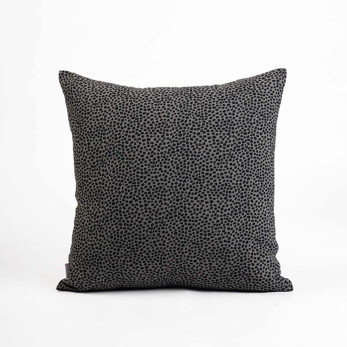 Grey Reversible Cotton Pillow Cover with Leaf Print – Modern Retro
