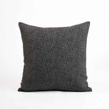 Grey Reversible Cotton Pillow Cover with Leaf Print – Modern Retro