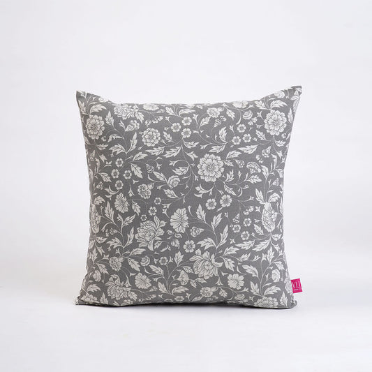 Grey Kalamkari Reversible Cotton Pillow Cover – 100% Cotton