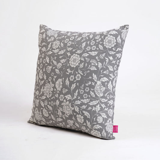 Grey Kalamkari Reversible Cotton Pillow Cover – 100% Cotton